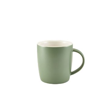 Picture of GenWare Porcelain Matt Sage Cosy Mug 35cl/ 12.3oz - Pack of 6