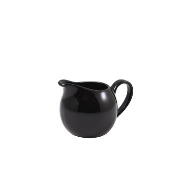 Picture of Genware Porcelain Black Jug 14cl/ 5oz - Pack of 6