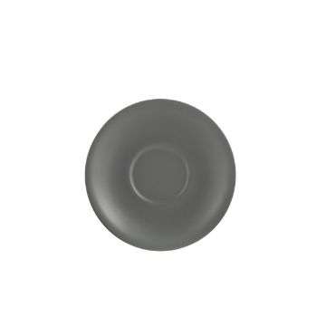 Picture of Genware Porcelain Matt Grey Saucer 16cm/ 6.25" - Pack of 6