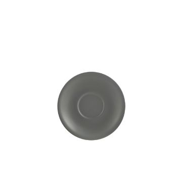 Picture of Genware Porcelain Matt Grey Saucer 12cm/ 4.75" - Pack of 6