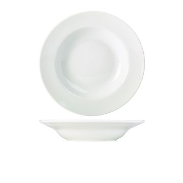 Picture of Genware Porcelain Soup Plate/ Pasta Dish 27cm/ 10.75" - Pack of 6