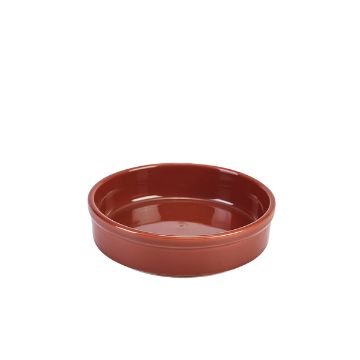 Picture of Genware Porcelain Terracotta Round Dish 13cm/ 5" - Pack of 6