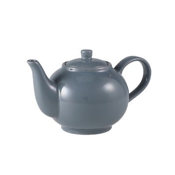 Picture of Genware Porcelain Grey Teapot 45cl/ 15.75oz - Pack of 6