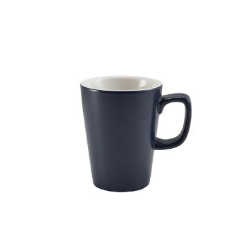 Picture of GenWare Porcelain Matt Blue Latte Mug 34cl/ 12oz - Pack of 6