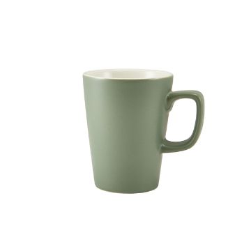 Picture of GenWare Porcelain Matt Sage Latte Mug 34cl/ 12oz - Pack of 6