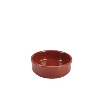 Picture of Genware Porcelain Terracotta Round Dish 10cm/ 4" - Pack of 6