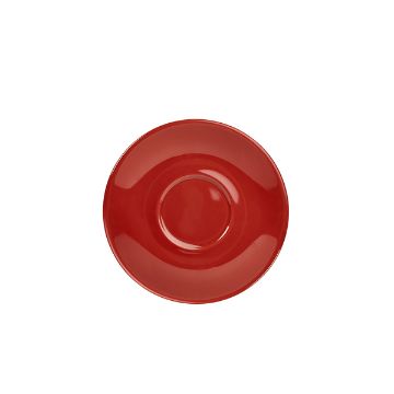 Picture of Genware Porcelain Red Saucer 16cm/ 6.25" - Pack of 6