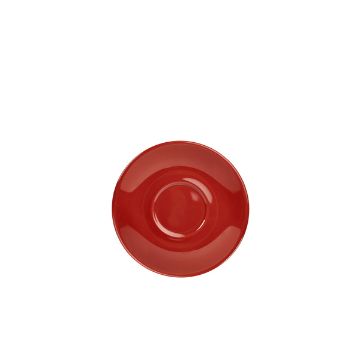 Picture of Genware Porcelain Red Saucer 12cm/ 4.75" - Pack of 6