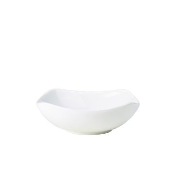 Picture of Genware Porcelain Rounded Square Bowl 20cm/ 7.75" - Pack of 6