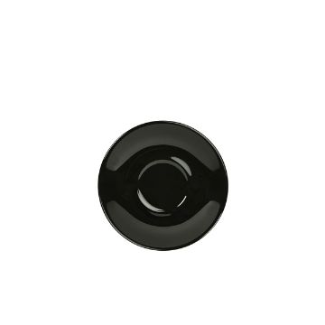 Picture of Genware Porcelain Black Saucer 13.5cm/ 5.25" - Pack of 6