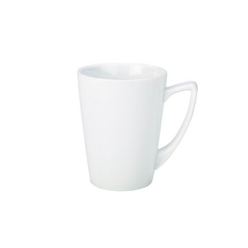 Picture of Genware Porcelain Angled Handled Mug 35cl/ 12.25oz - Pack of 6