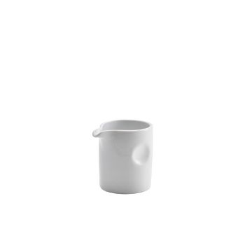 Picture of Genware Porcelain Pinched Solid Milk Jug 8.5cl/ 3oz - Pack of 12