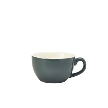 Picture of Genware Porcelain Grey Bowl Shaped Cup 25cl/ 8.75oz - Pack of 6