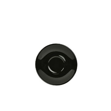 Picture of Genware Porcelain Black Saucer 12cm/ 4.75" - Pack of 6