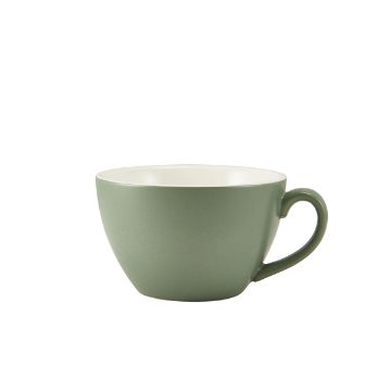 Picture of GenWare Porcelain Matt Sage Bowl Shaped Cup 34cl/ 12oz - Pack of 6