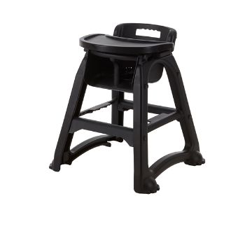 Picture of GenWare Black PP Stackable High Chair