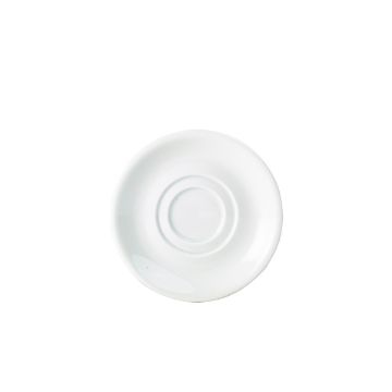 Picture of Genware Porcelain Double Well Saucer 15cm/ 6" - Pack of 6