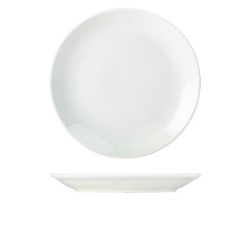 Picture of Genware Porcelain Coupe Plate 28cm/ 11" - Pack of 6