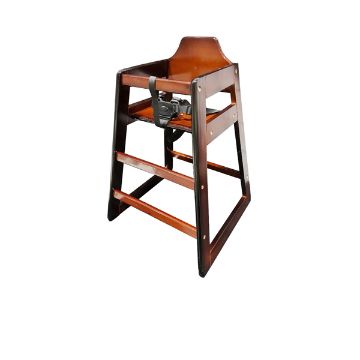 Picture of Wooden High Chair - Dark Wood
