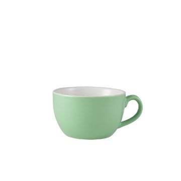 Picture of Genware Porcelain Green Bowl Shaped Cup 25cl/ 8.75oz - Pack of 6