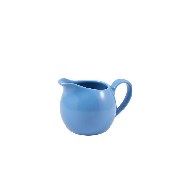Picture of Genware Porcelain Blue Jug 14cl/ 5oz - Pack of 6