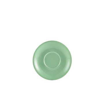 Picture of Genware Porcelain Green Saucer 12cm/ 4.75" - Pack of 6