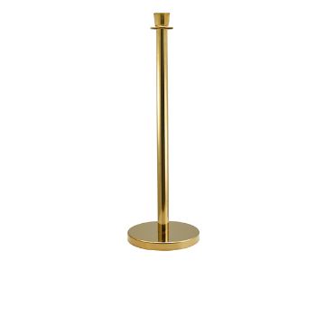 Picture of Genware Brass Plated Barrier Post - Pack of 2