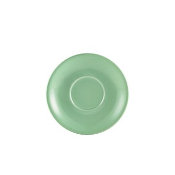 Picture of Genware Porcelain Green Saucer 16cm/ 6.25" - Pack of 6