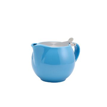 Picture of GenWare Porcelain Blue Teapot with St/ St Lid & Infuser 50cl/ 17.6oz - Pack of 6