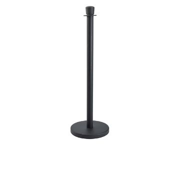 Picture of Genware Black Barrier Post - Pack of 2