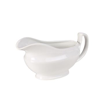 Picture of Genware Porcelain Sauce Boat 14cl/ 5oz - Pack of 6