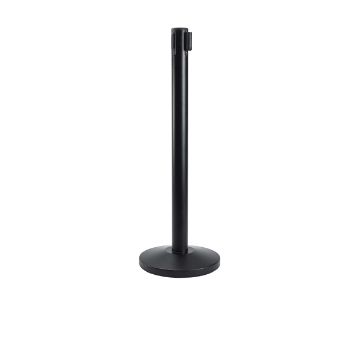 Picture of Black Barrier Post - Retractable Black Belt - Pack of 2