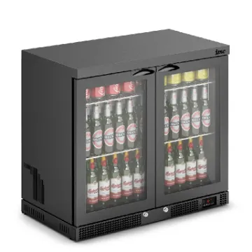 Picture of IMC Mistral M90 Bottle Cooler [Front Load] - Glass Door - Black Painted Frame - H 800 mm - W 900 mm - 0.232 kW