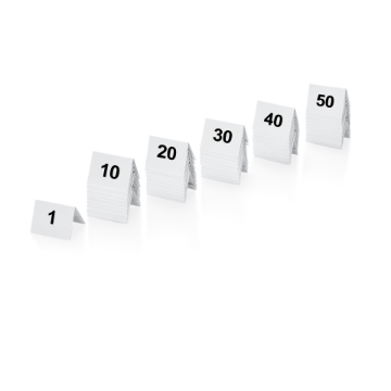 Picture of Set of table number signs