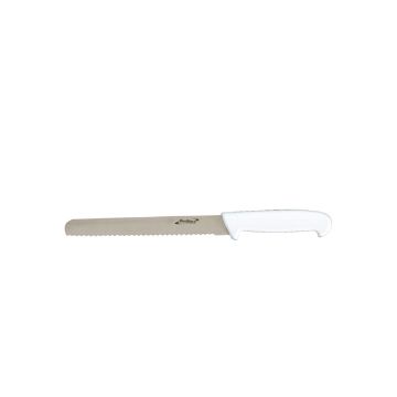 Picture of Genware 8'' Bread Knife White (Serrated)
