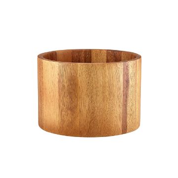 Picture of GenWare Acacia Wood Straight Sided Bowl 22.5 x 15cm