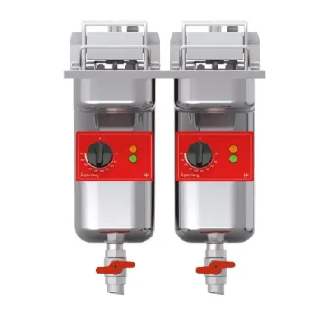 Picture of SD422L12N0 - FriFri Super Easy 422 Electric Drop-in Twin Tank Fryer without Filtration