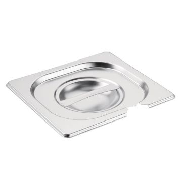 Picture of Vogue Stainless Steel 1/6 Gastronorm Notched Lid
