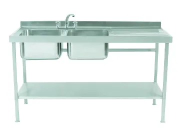 Picture of Parry SINK1570DBR - Stainless Steel Assembled Sink Double Bowl Single Drainer Right