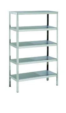 Picture of Parry RACK5S - Stainless Steel Storage Rack With 5 Shelves And Adjustable Feet 1500 x 400 x 1800