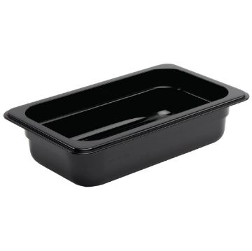 Picture of Vogue Polycarbonate 1/4 Gastronorm Container 65mm Black