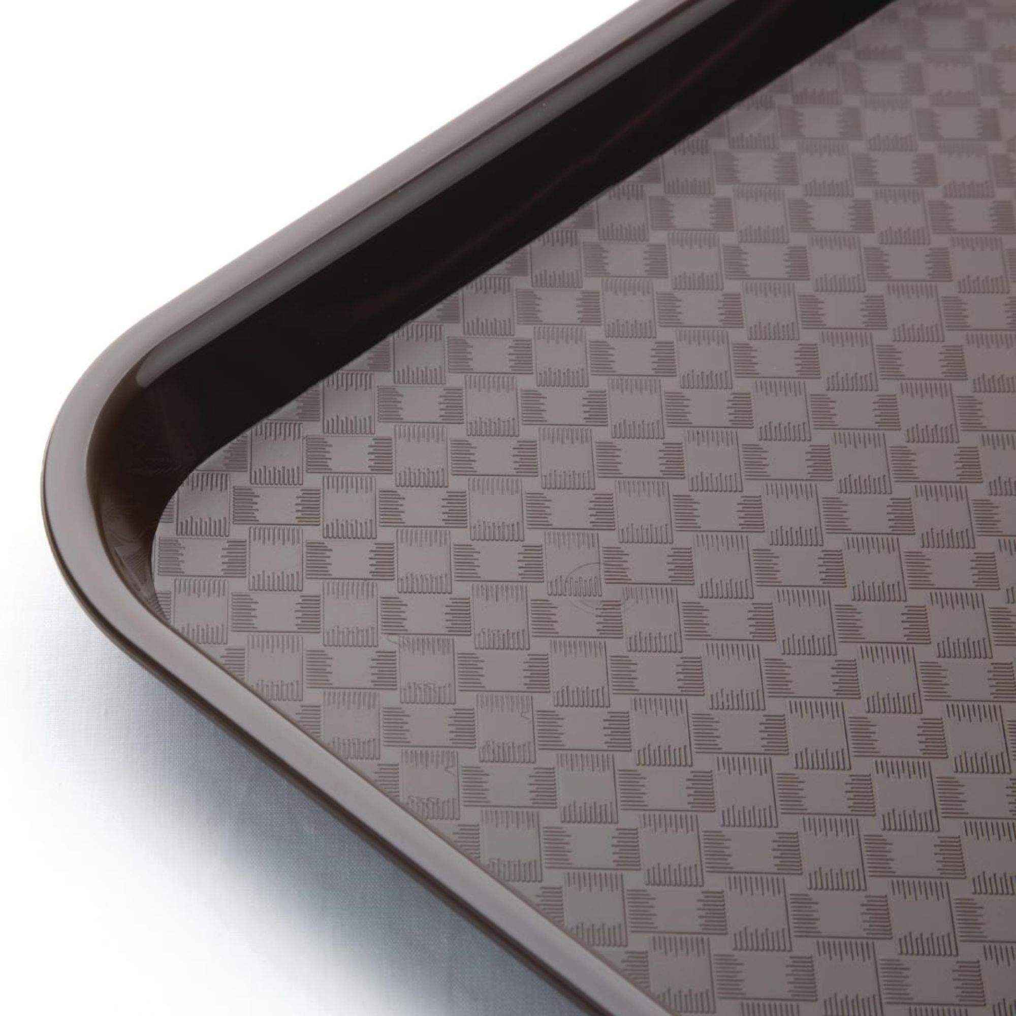 Picture of Olympia Kristallon Large Polypropylene Fast Food Tray Brown 450mm