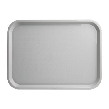 Picture of Olympia Kristallon Polypropylene Fast Food Tray Grey Medium 415mm