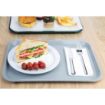 Picture of Olympia Kristallon Polypropylene Fast Food Tray Grey Medium 415mm - P502