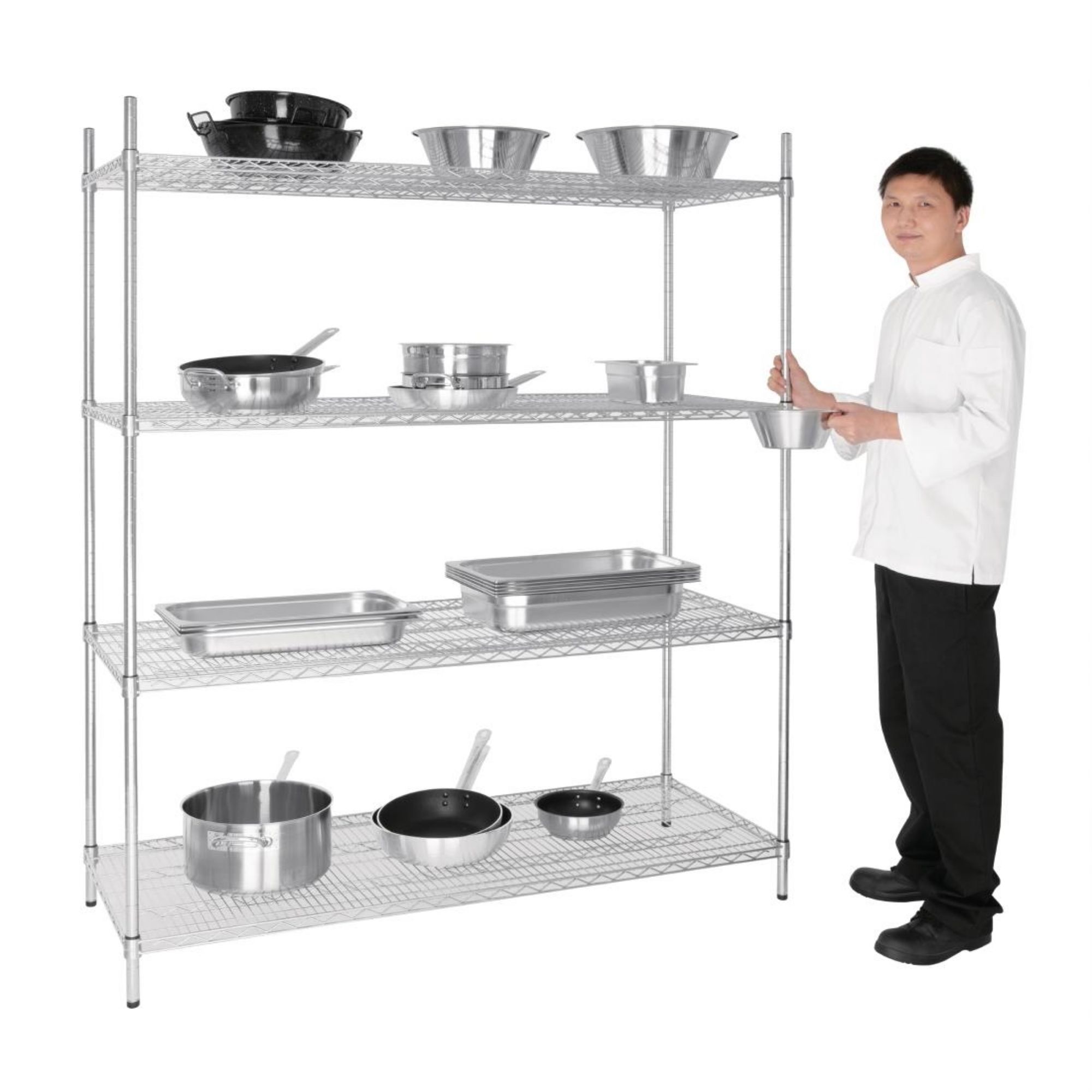 Picture of Vogue 4 Tier Wire Shelving Kit 1525x610mm