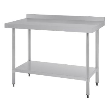 Picture of Vogue Stainless Steel Prep Table with Upstand 1200mm