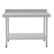 Picture of Vogue Stainless Steel Prep Table with Upstand 1200mm