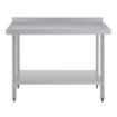 Picture of Vogue Stainless Steel Prep Table with Upstand 1200mm