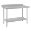 Picture of Vogue Stainless Steel Prep Table with Upstand 1200mm