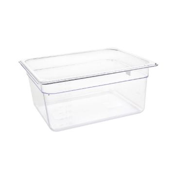 Picture of Vogue Polycarbonate 1/2 Gastronorm Container 150mm Clear